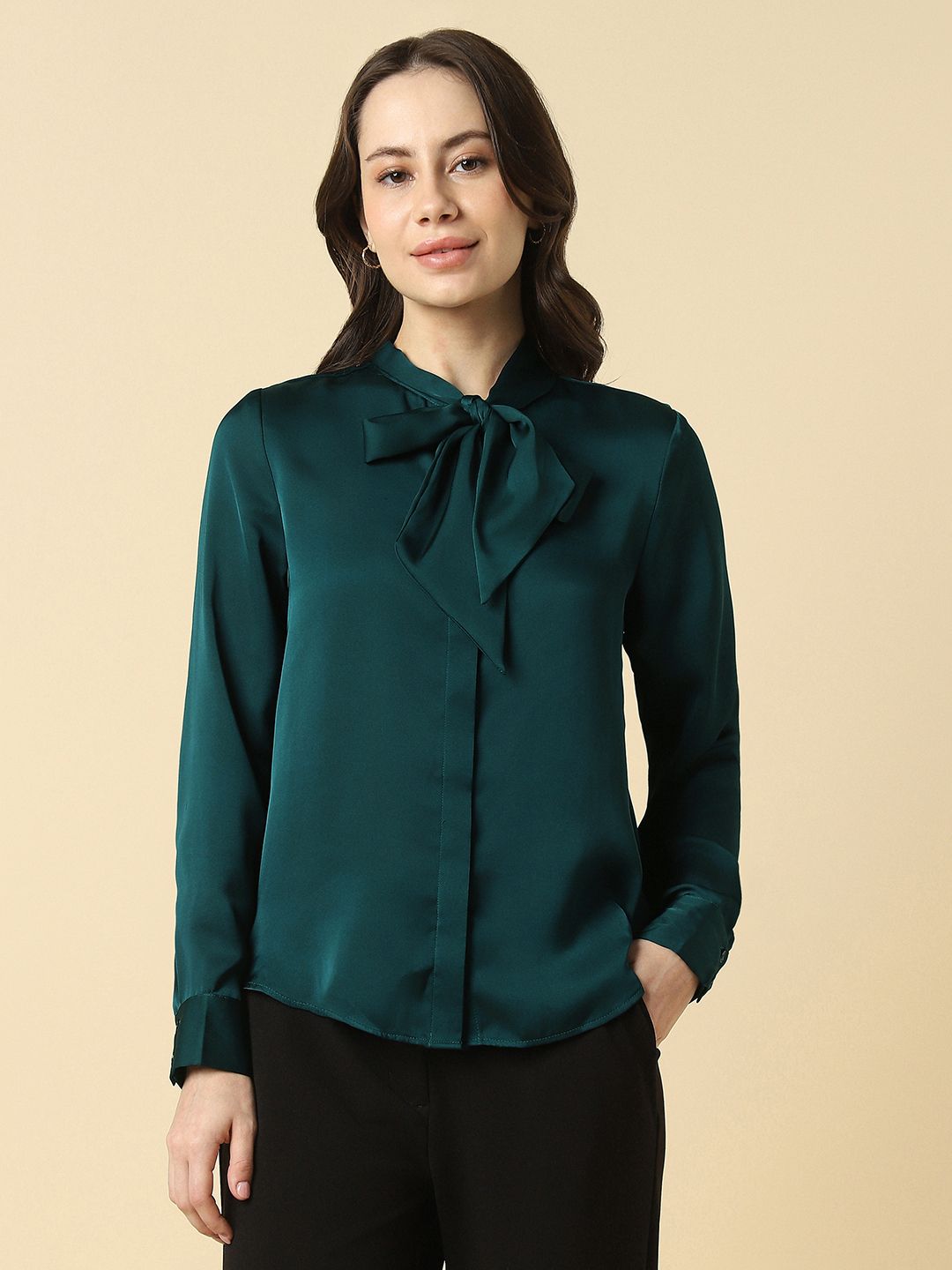 allen solly Women Regular Fit Solid Casual Shirt-picture-12