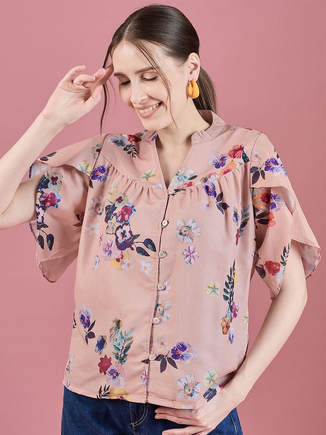 dressberry Women Regular Fit Printed Casual Shirt-picture-16