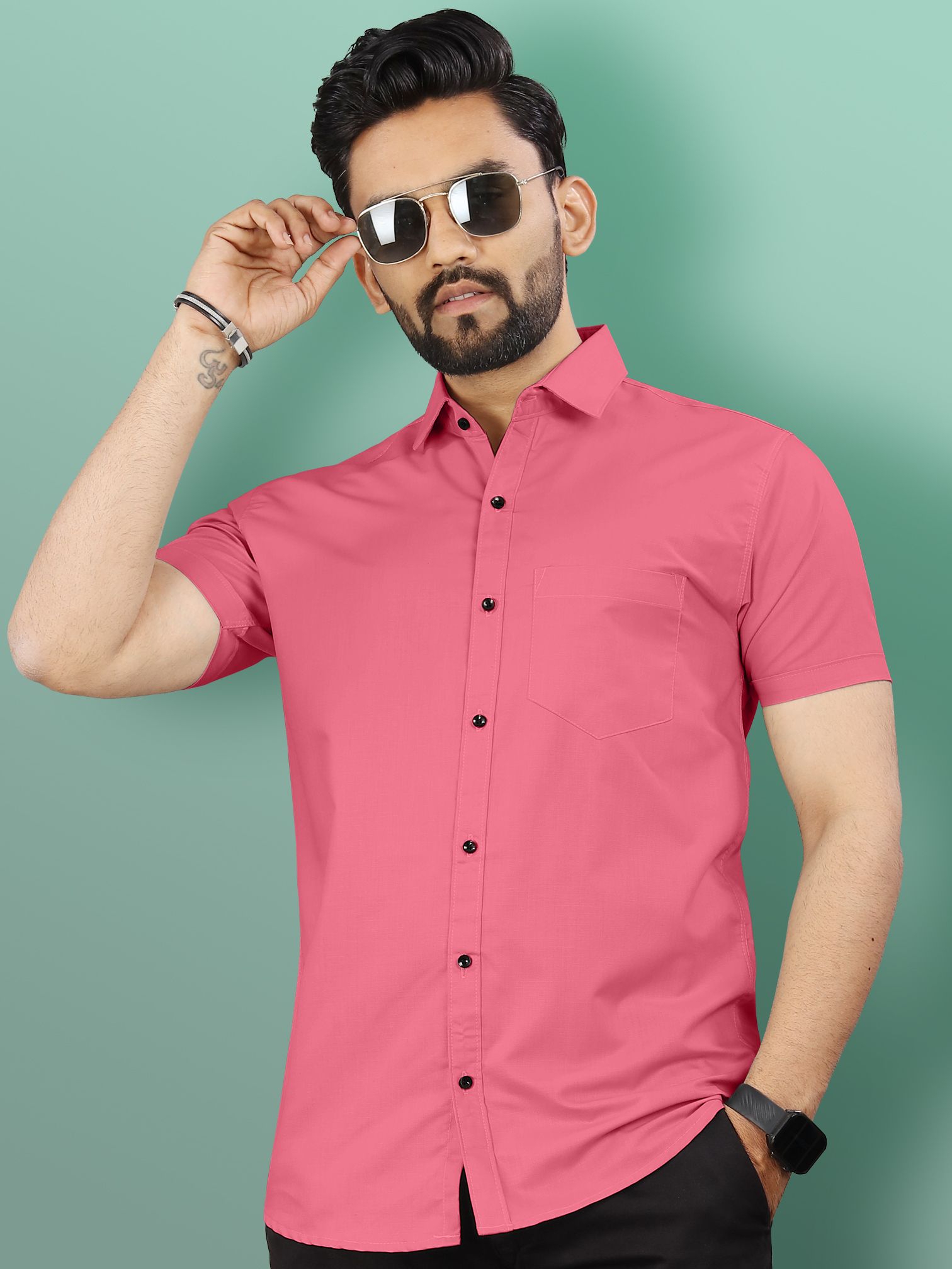 vebnor Men Regular Fit Solid Casual Shirt-picture-16