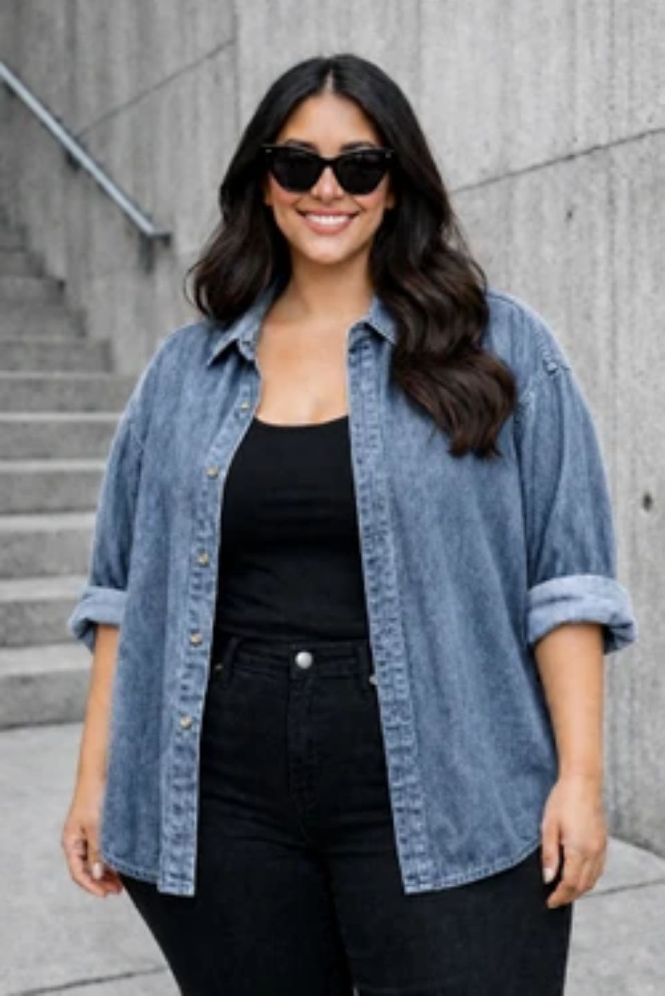 funday fashion Women Oversized Fit Solid Spread Collar Casual Shirt-picture-19
