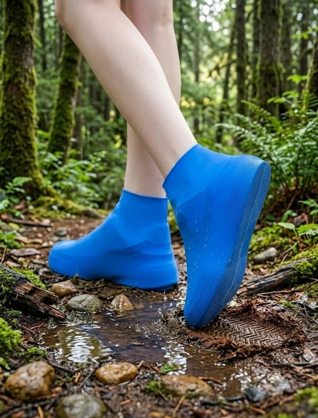 Waterproof Silicone Shoe Covers for Men & Women Silicone MULTICOLOR High Ankle Shoe Cover-image-47