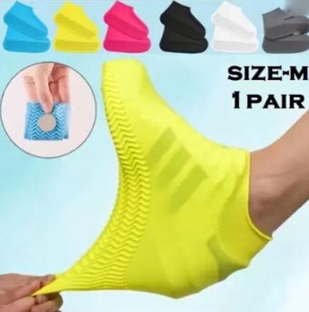 rectitude Silicone Rain Shoe Covers Sand-proof Non-slip Portable Shoe Covers-M Silicone Silicone MULTICOLOR Boots Shoe Cover-picture-17