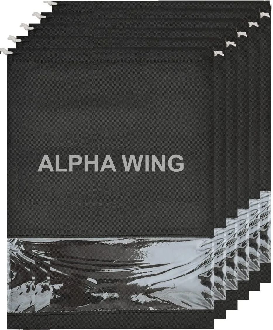 ALPHA046 SHOES COVER Polyester Black Flat Shoe Cover, Toes Shoe Cover