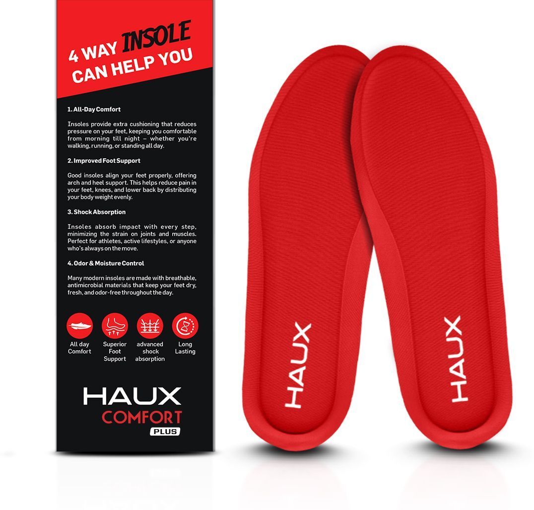 HAUX Comfort+ Memory Foam Insoles: All-day personalized support Form Arch Sports Shoe Insole-picture-11