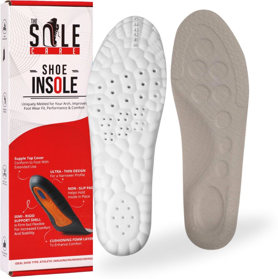 4D Foam Insole for Shoes |Shoe Inserts for Sports Shoes, Walking, Running PU Foam Heel Sports, Regular Shoe Insole-image-27
