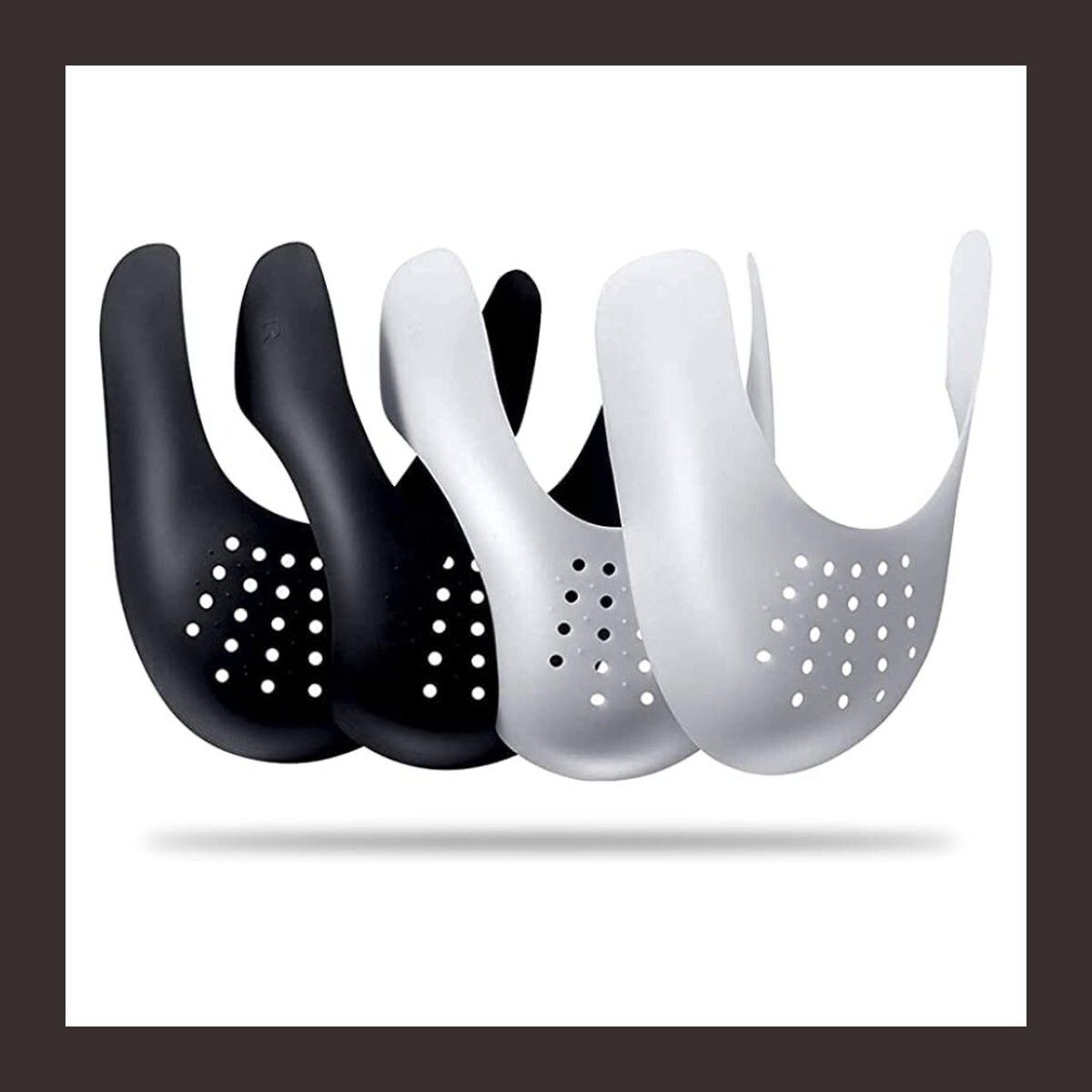 Shoe Crease Protector for Sneakers | Reusable Toe Box Protectors for Unisex Silicone Toe Regular Shoe Insole-image-42