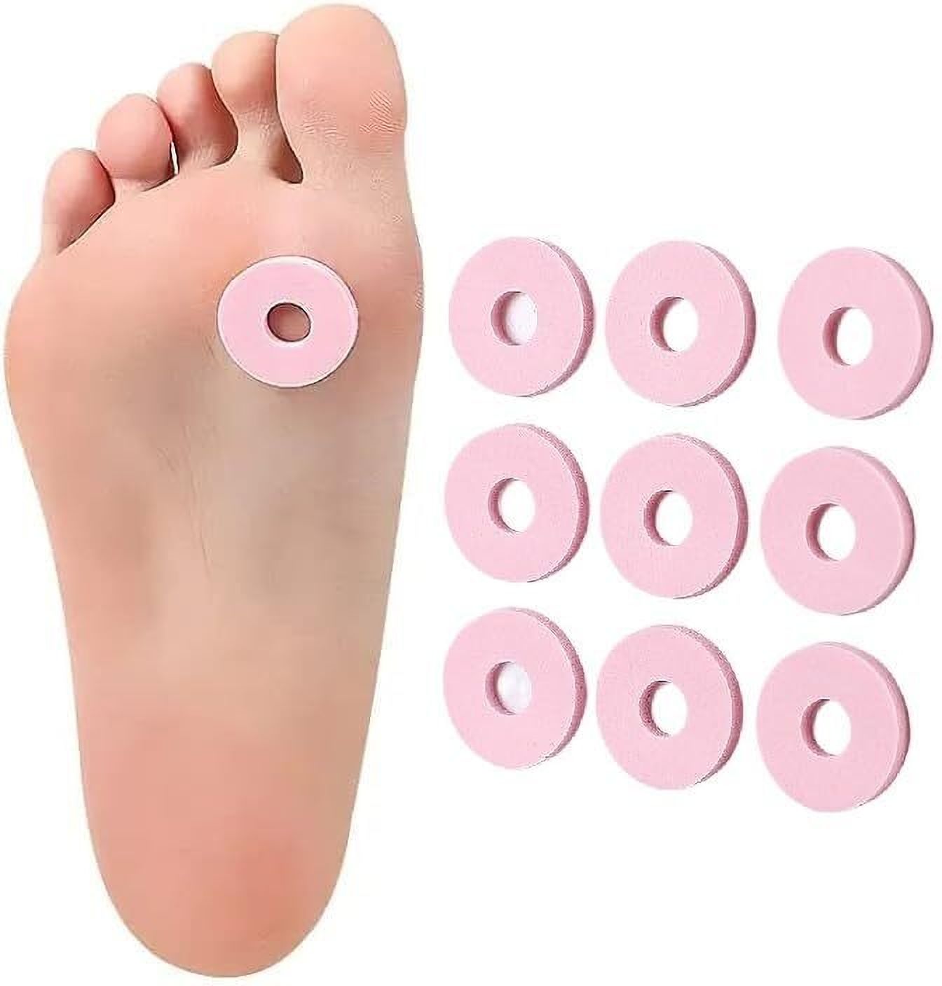 ashler HEEL PAD ROUND (9) PCS-Round Foam Callus Cushion Form Arch Orthotic, Regular, Sports Shoe Insole-picture-9
