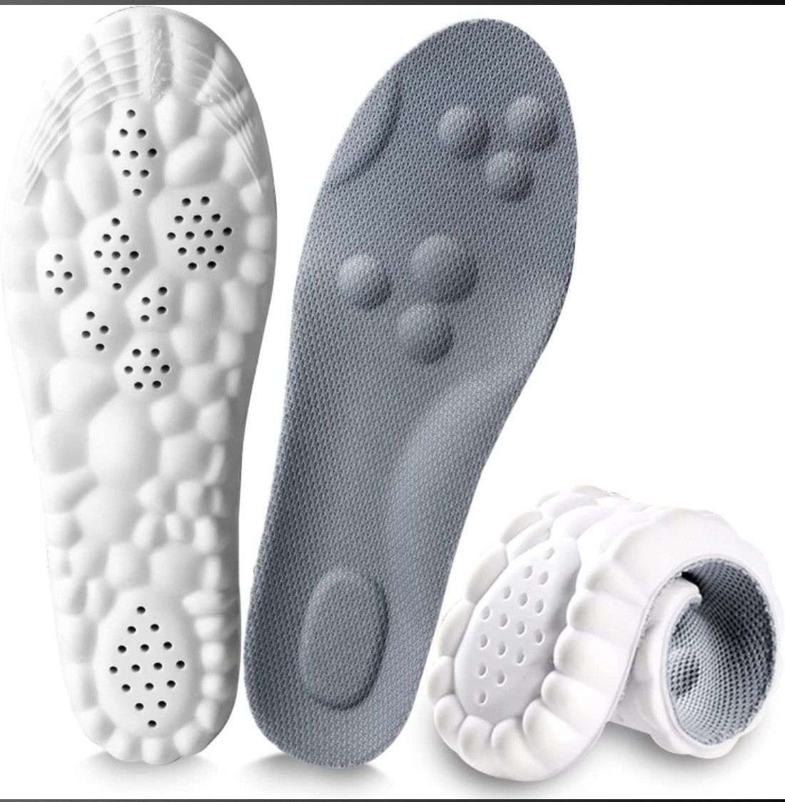 dev Memory Foam Shock Absorption Arch Support Orthotic Insoles Soft (EU 40-45) PU Foam Full Length Orthotic, Regular, Sports Shoe Insole-picture-4