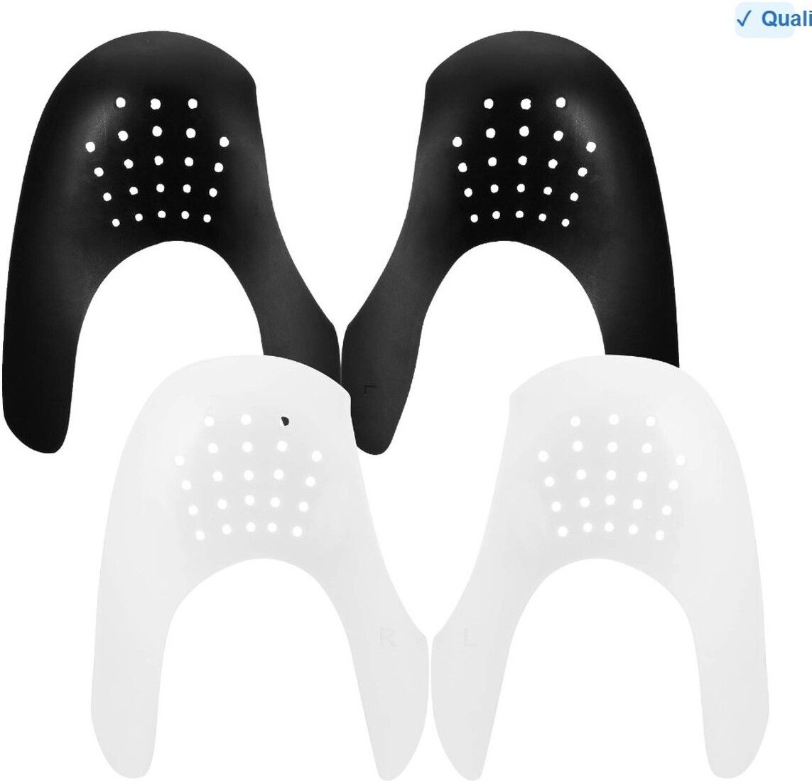 brzone Shoe Crease Protectors | Anti-Wrinkle Sneaker Toe Box Guards | 2 Pairs Silicone Toe Regular Shoe Insole-picture-10
