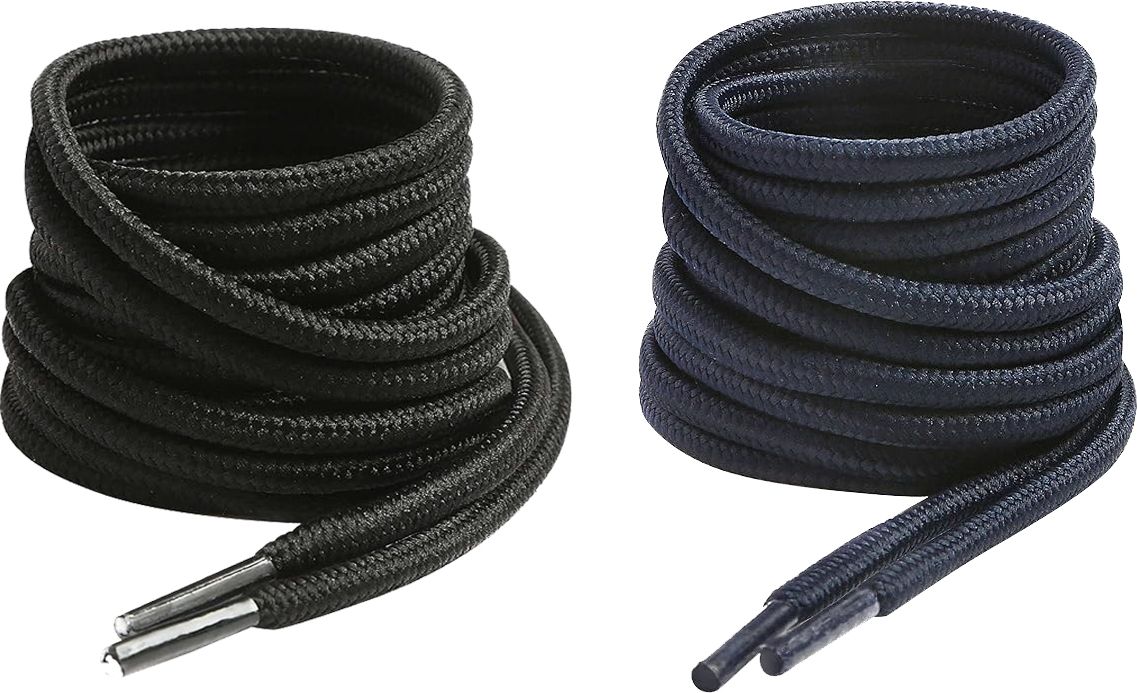 DaiNo Shoe Lace Round Black Navy Blue for canvas sneakers boot sport Shoe Lace-image-32