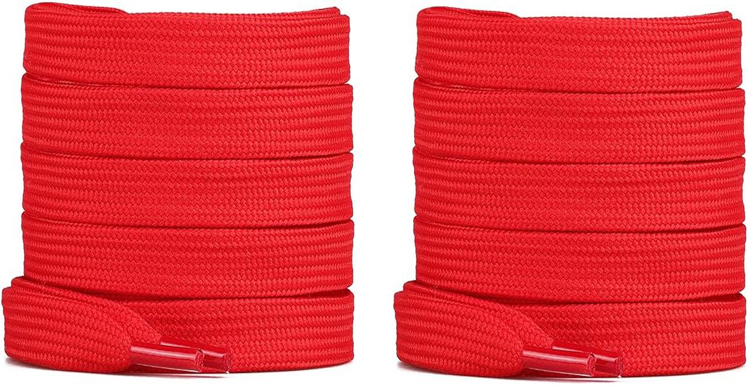 DaiNo Shoe Lace Flat Red for canvas sneakers boot sport round Shoe Lace-image-34
