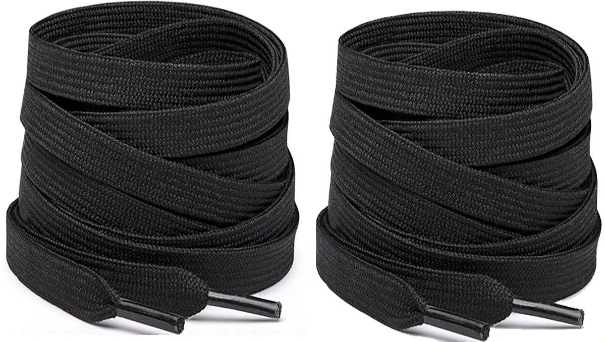 DEVINO Shoe Laces Black Flat 120cm shoe laces for canvas sneakers black shoes Shoe Lace-image-19