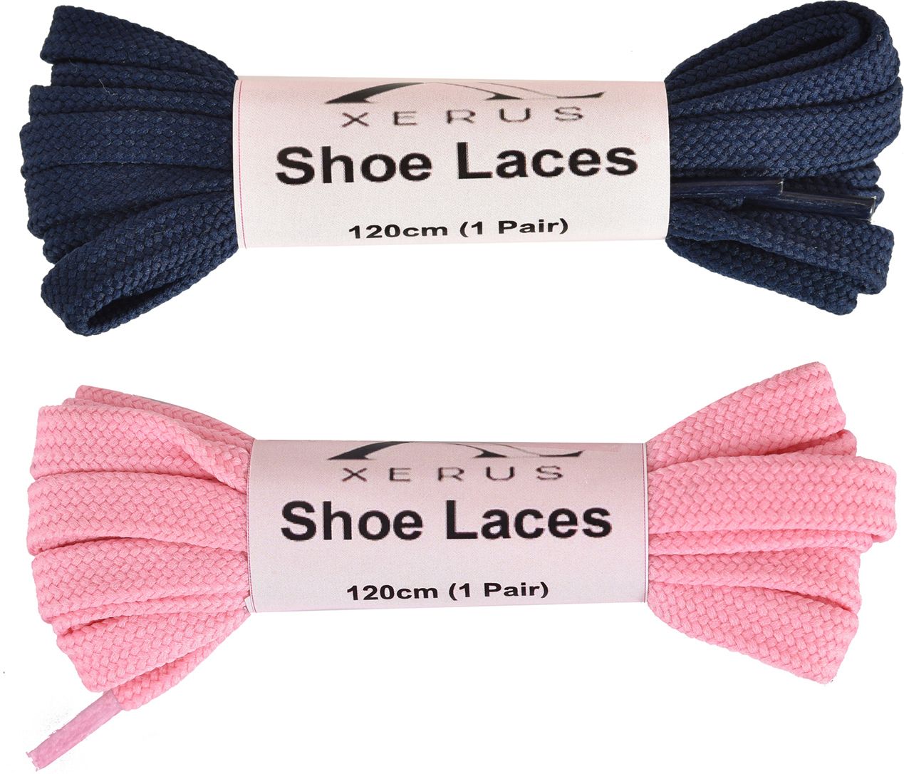 XERUS Flat Navy Blue Pink Shoelace for sneakers canvas Shoe Lace-image-31