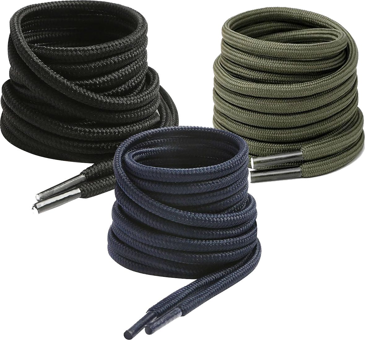 XERUS shoe lace Round Navy Black Army 120cm 3pair Boot Hiking Sports Shoe Lace-picture-14