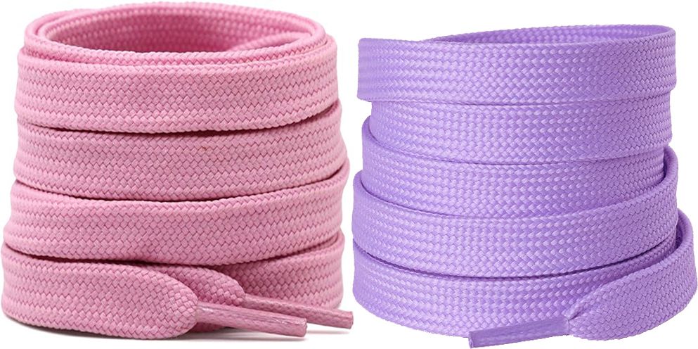 XERUS Shoe Lace Flat Pink, Purple Round, canvas, sneakers Shoe Lace-image-31
