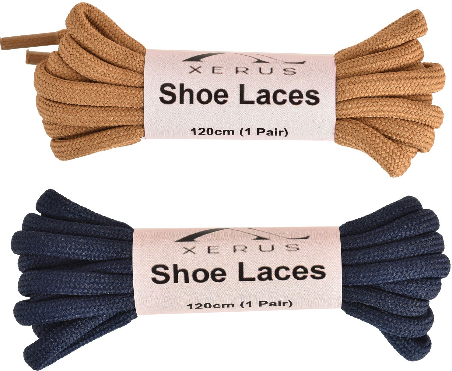 XERUS Shoe Lace Round Camel Tan Navy Blue For Boot Sport Hiking Shoes Shoe Lace-picture-26