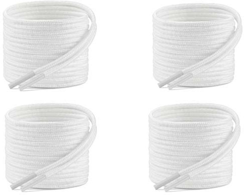 FEELPZONE 4-Pair Latest Design White l/Owel Shoe laces for Men/Women/Girls Shoe Lace-picture-24