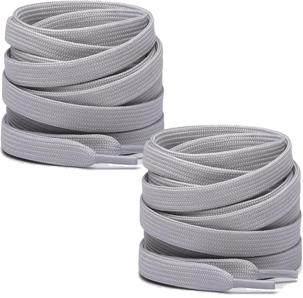 XERUS Shoe Laces Light Grey Flat 90cm shoe laces for canvas sneakers Light Grey shoes Shoe Lace-image-47