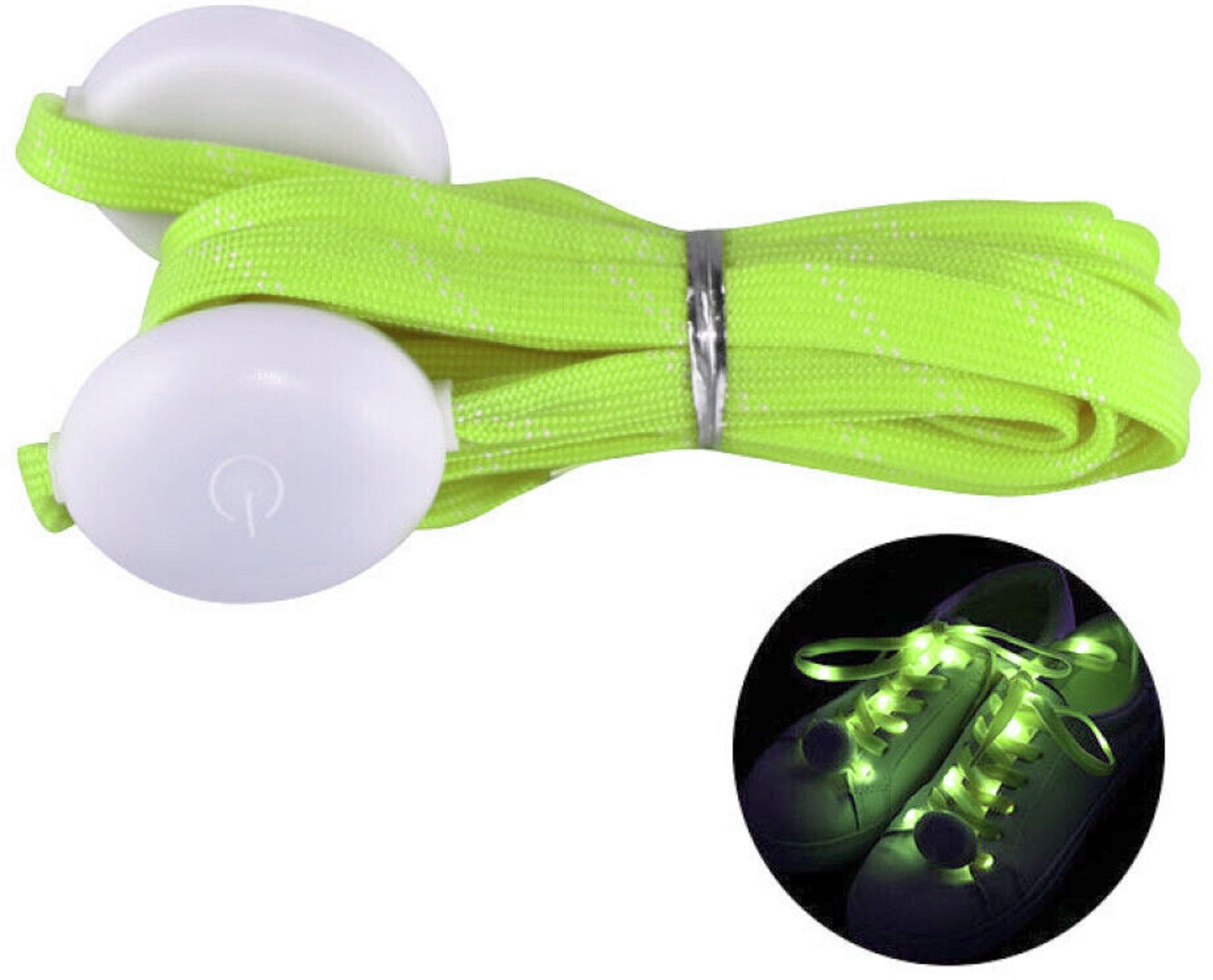 Augen LED Shoelaces Visibility Soft Nylon LightUp with 3 Modes for Disco Party (Green) Shoe Lace-image-46