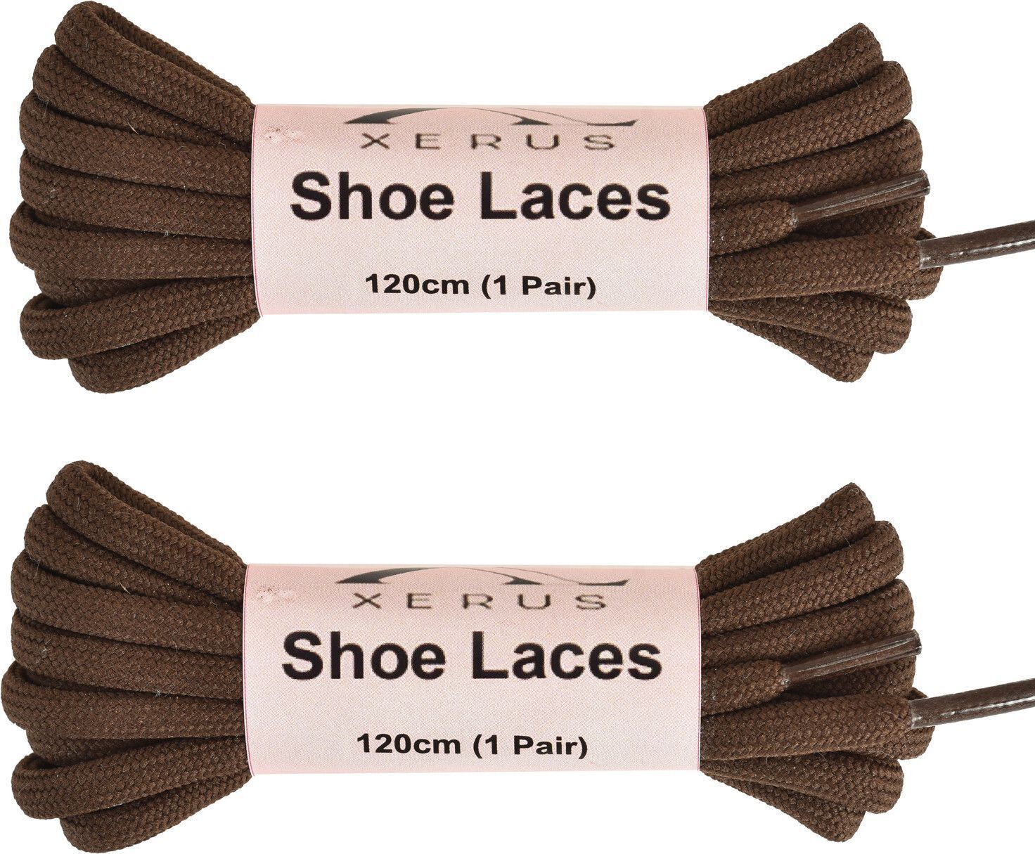XERUS Round D.Brown Shoe Lace 120CM Boot Lace Casual Hiking Shoe Lace-image-8