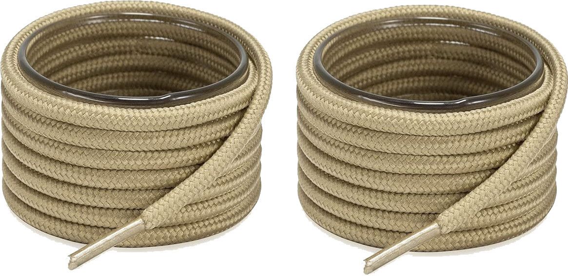 house of common Shoe Laces Round khaki 120cm shoe laces for boot sport hiking chiku shoes Shoe Lace-image-43