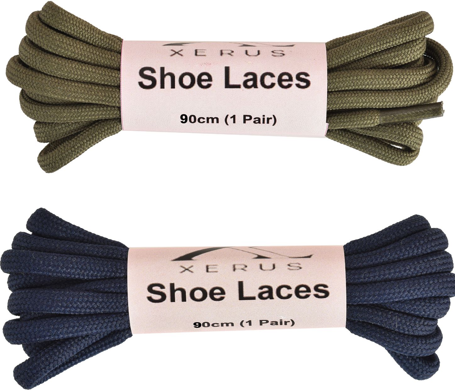 XERUS Round Olive Green Navy Blue Shoelace for boot sport hiking Shoe Lace-picture-30