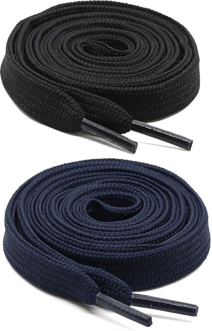DEVINO Black Navy Flat 90cm Shoe Lace-image-49