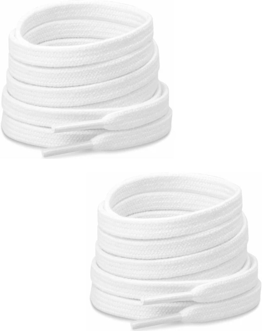 smtrends Shoe Laces White Flat shoe laces for canvas sneakers White shoes Shoe Lace Shoe Lace-image-12