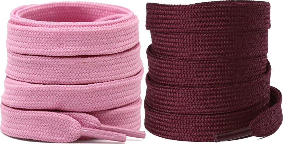 XERUS Shoe Lace Flat Pink, Maroon, Round, canvas, sneakers Shoe Lace-image-48