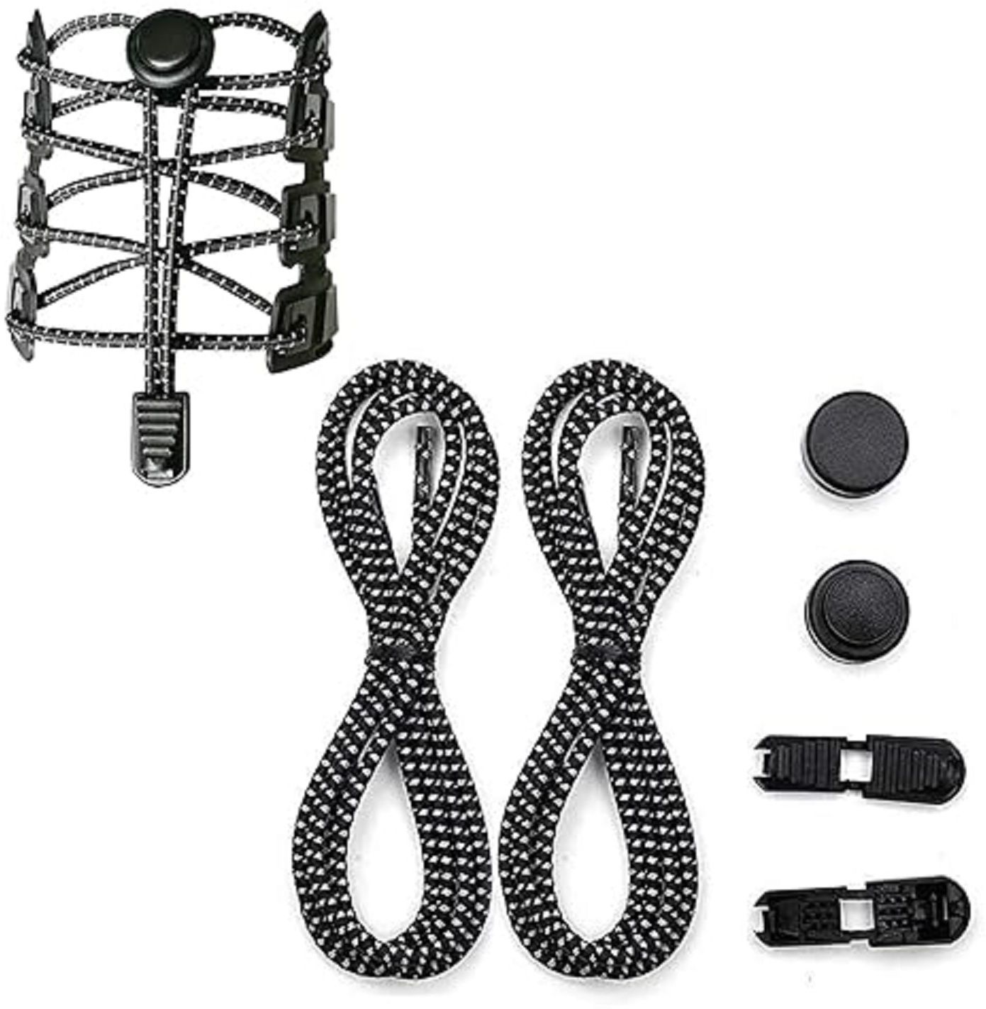 JEMICA Tie Shoelaces | Elastic Lock Shoe Laces For Adult Sneakers Fits Hiking Boots Shoe Lace-image-11