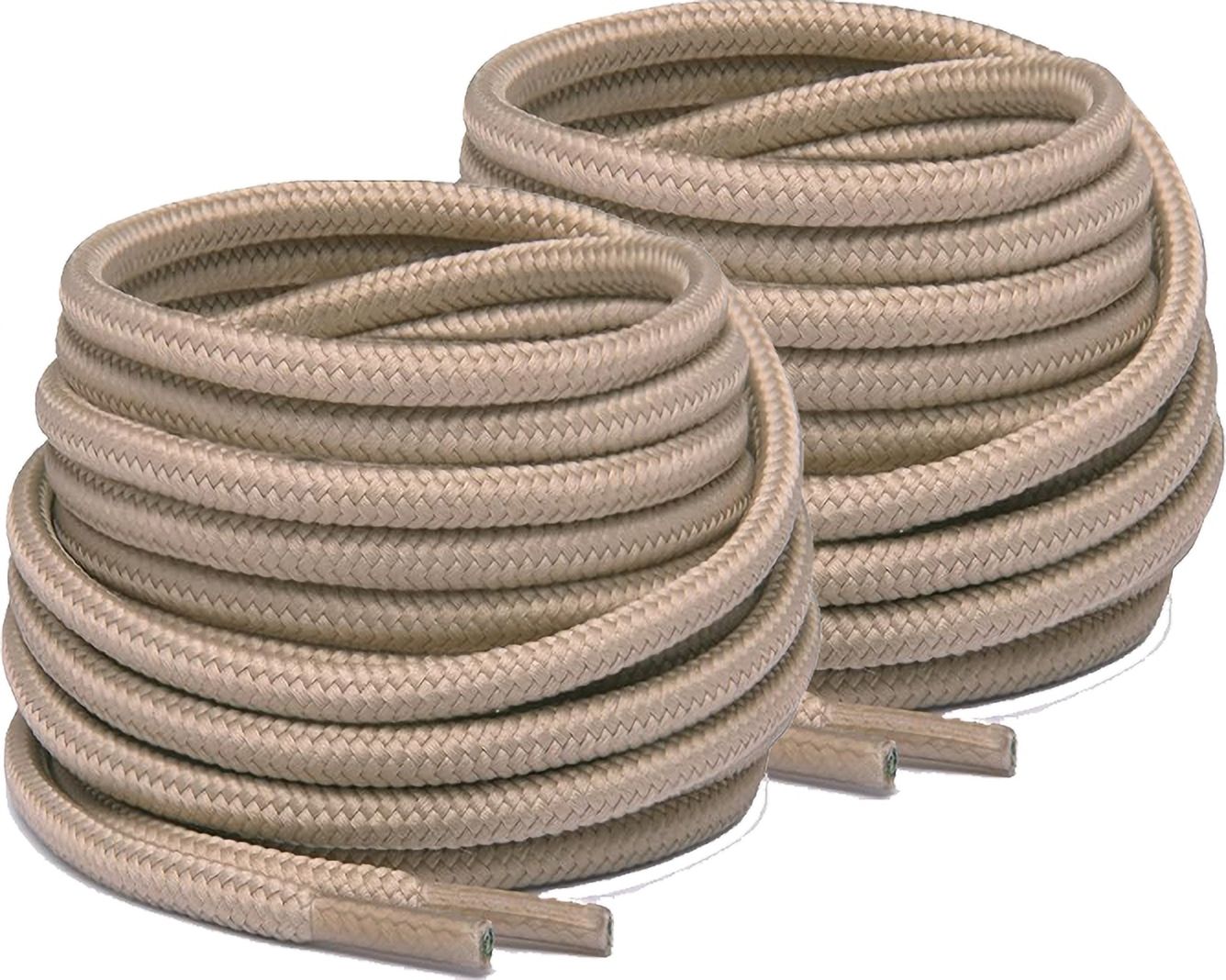 XERUS Shoe Laces Khaki, Chiku Round 120cm 2pair Flat shoe laces for Boot hiking sport Shoe Lace-image-28