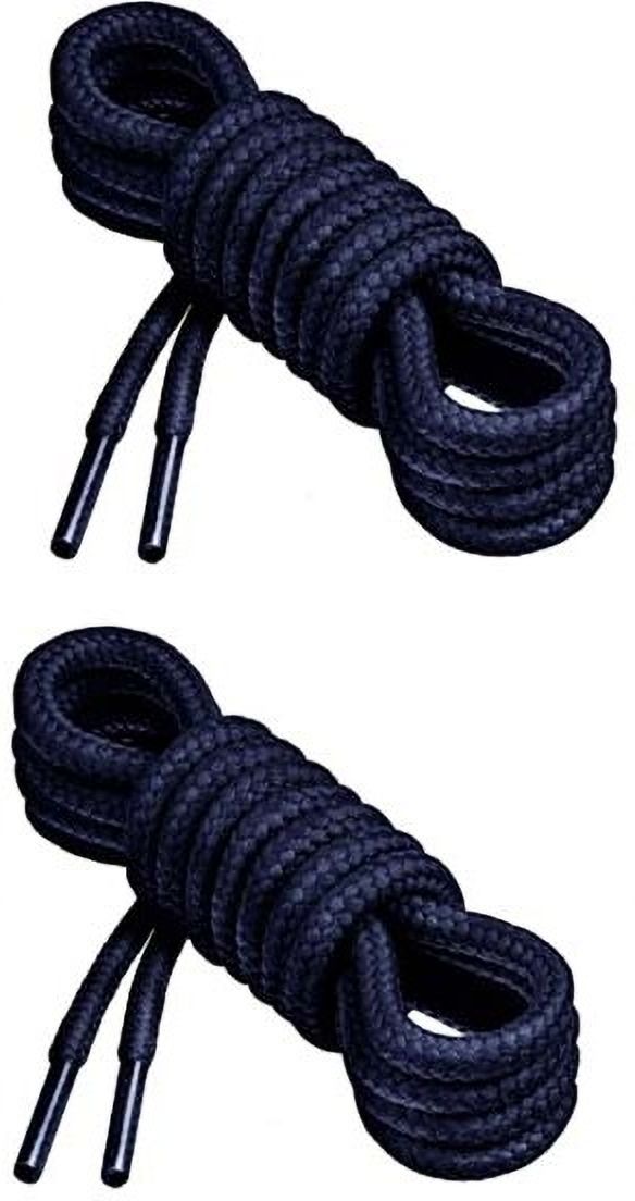 FEELPZONE 2-Pair New Navy Blue Round/Owel Shoe laces for Men/Women/Girls Shoe Lace-image-1