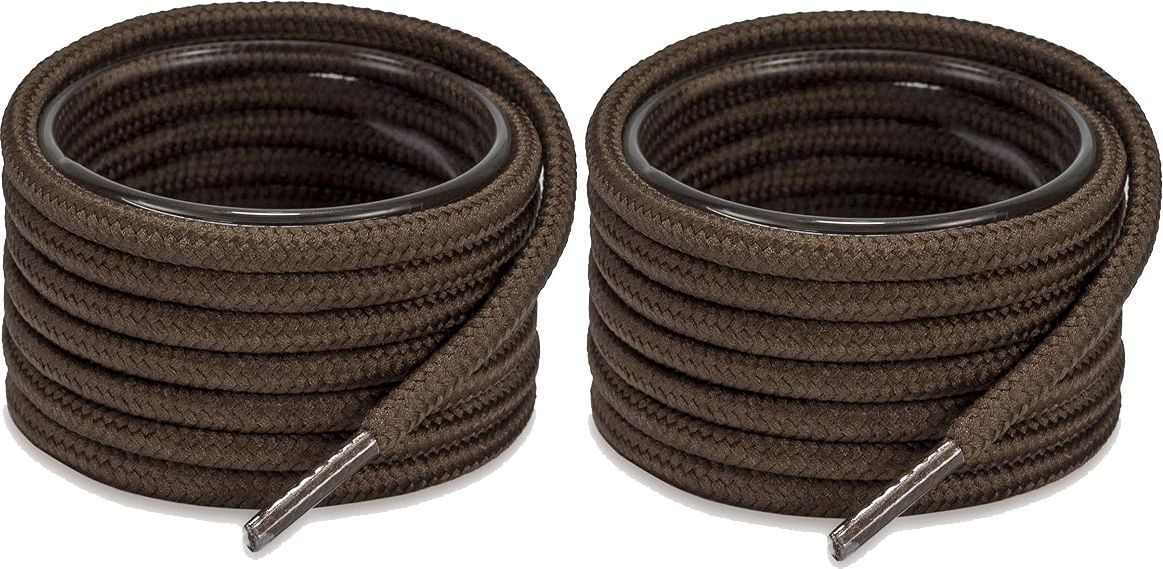 XERUS Shoe Laces Round Brown 120cm shoe laces for boot sport hiking coffee shoes Shoe Lace-image-46
