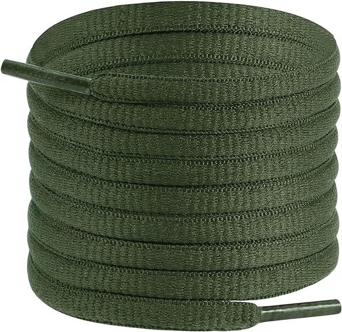 shoelaces Army_Geen Oval_2Pair Shoes laces Round 1/4"Athletic For Sport/Running Shoes Shoe Lace-picture-16