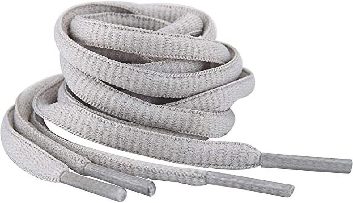HAPPYMATES Oval Shoes laces Athletic Shoe Laces for Sport(Light Grey oval 4pcs) Shoe Lace-image-5