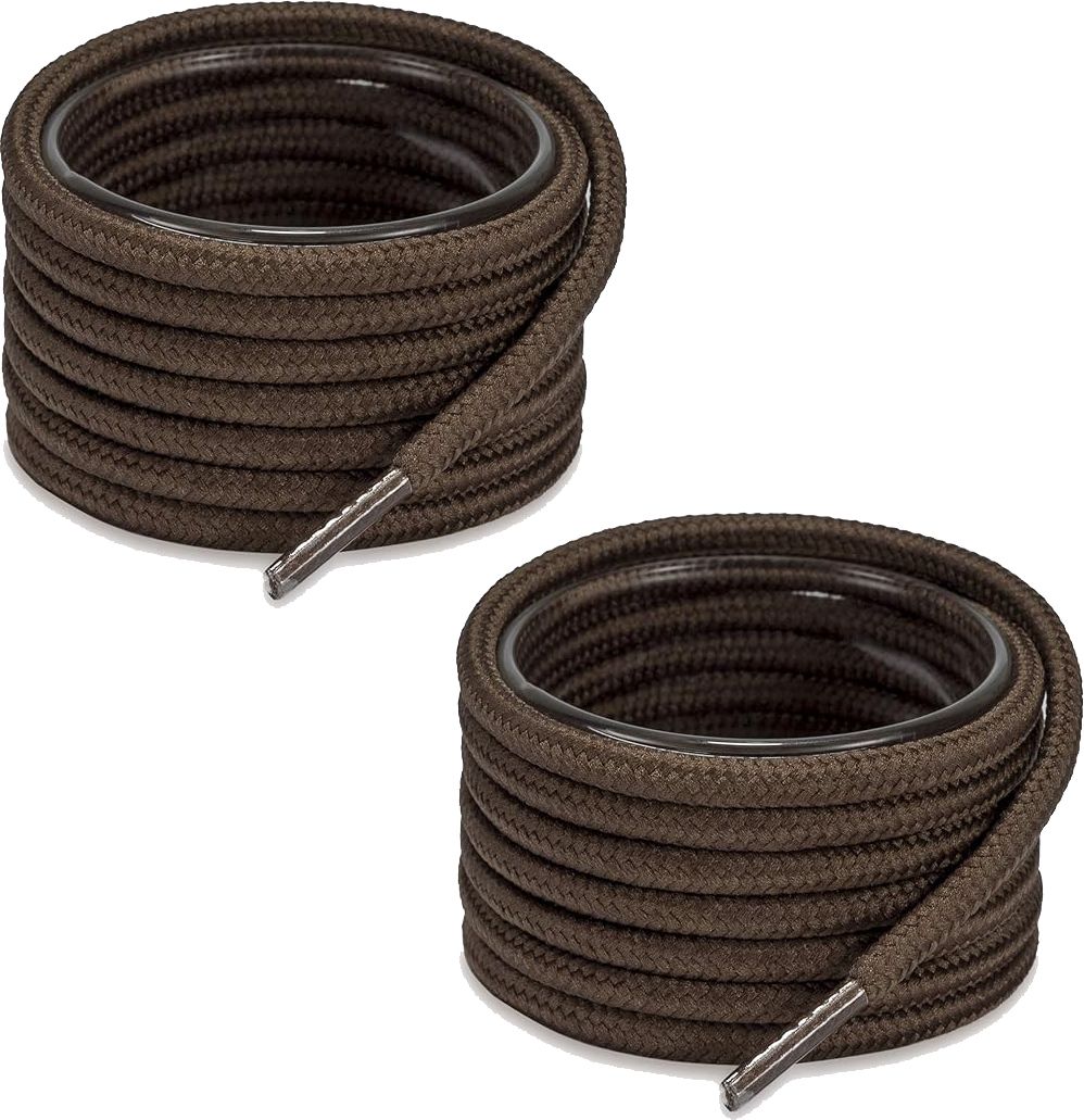 XERUS Shoe Laces Round Brown 90cm shoe laces for boot sport hiking Coffee shoes Shoe Lace-image-45