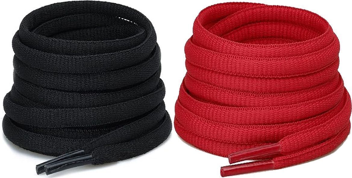 shoelaces shoe laces Black Red Oval round 120cm for boot sport hiking shoe Shoe Lace-image-22