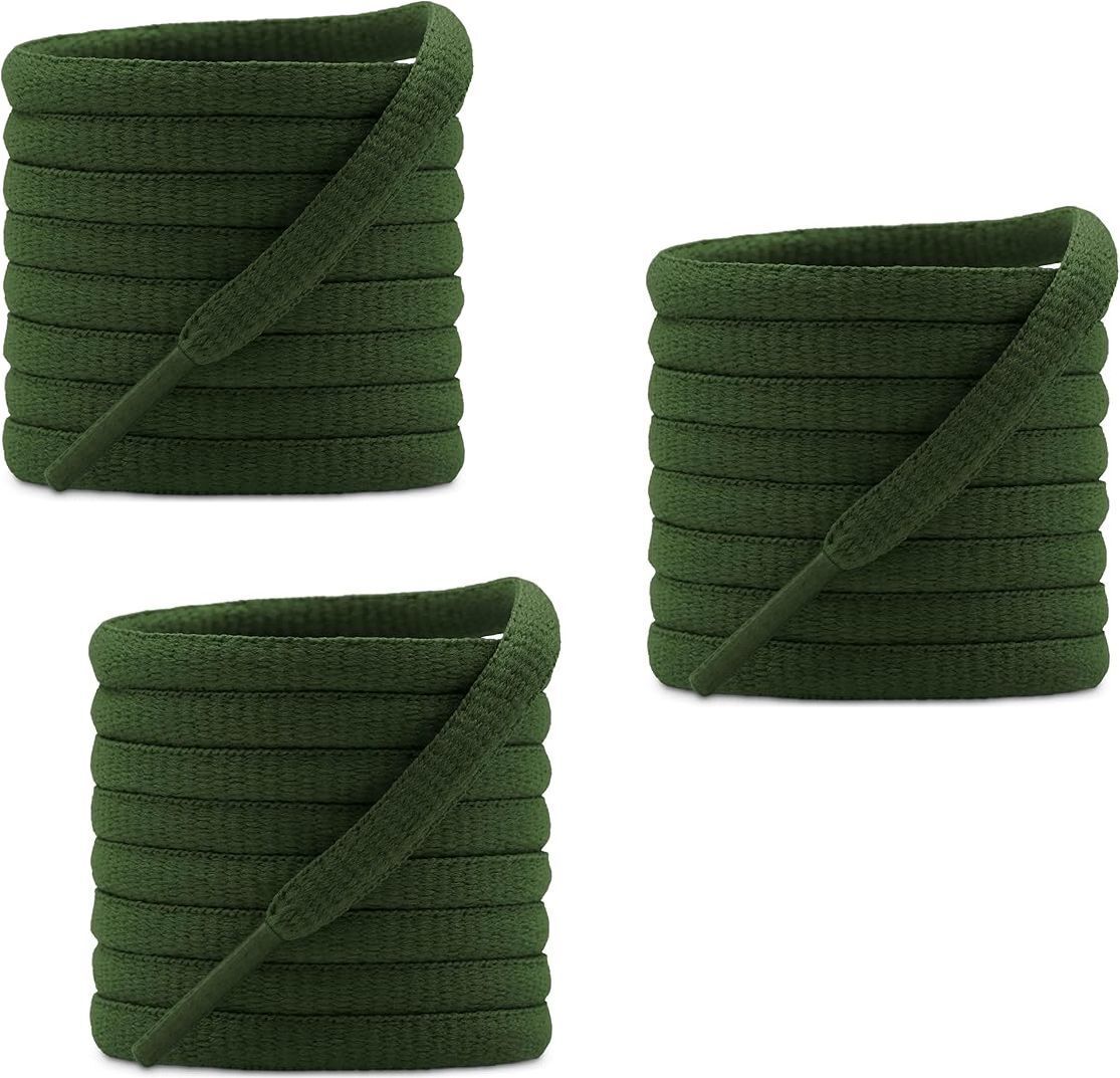 DEVINO Shoe lace Army green Sports Boot Shoes120CM Oval Shoe Lace-image-10