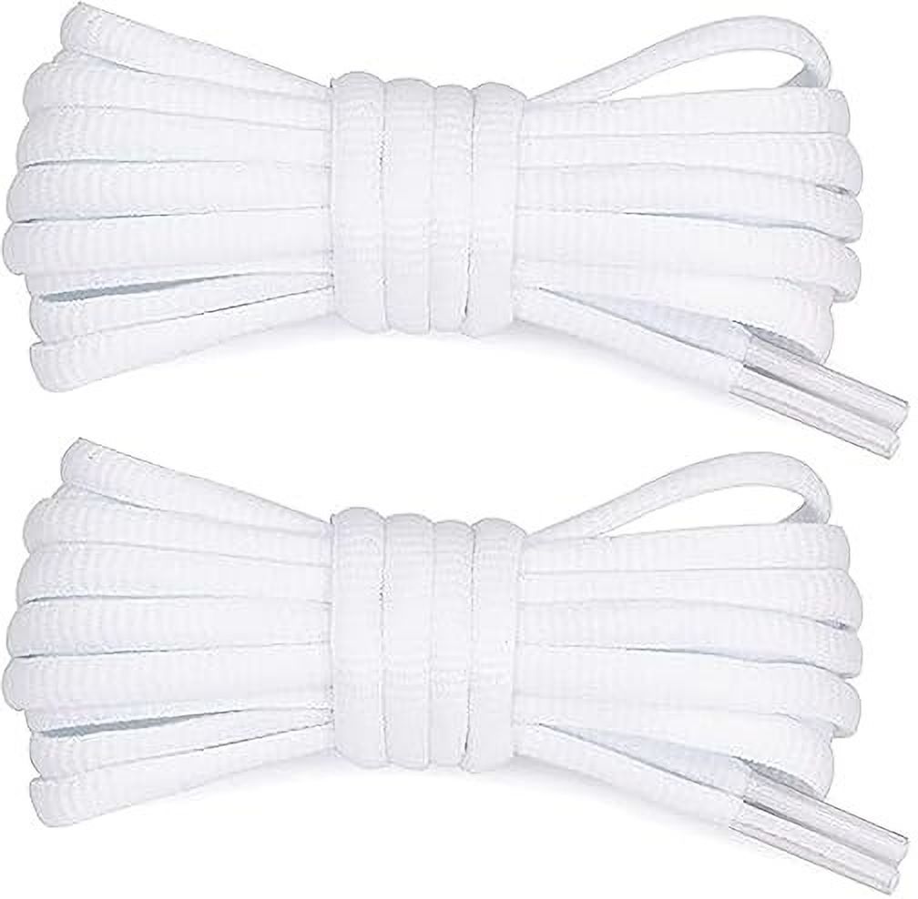 FEELPZONE 5 Pair White Owal shoes laces wid Shoe Lace-image-46