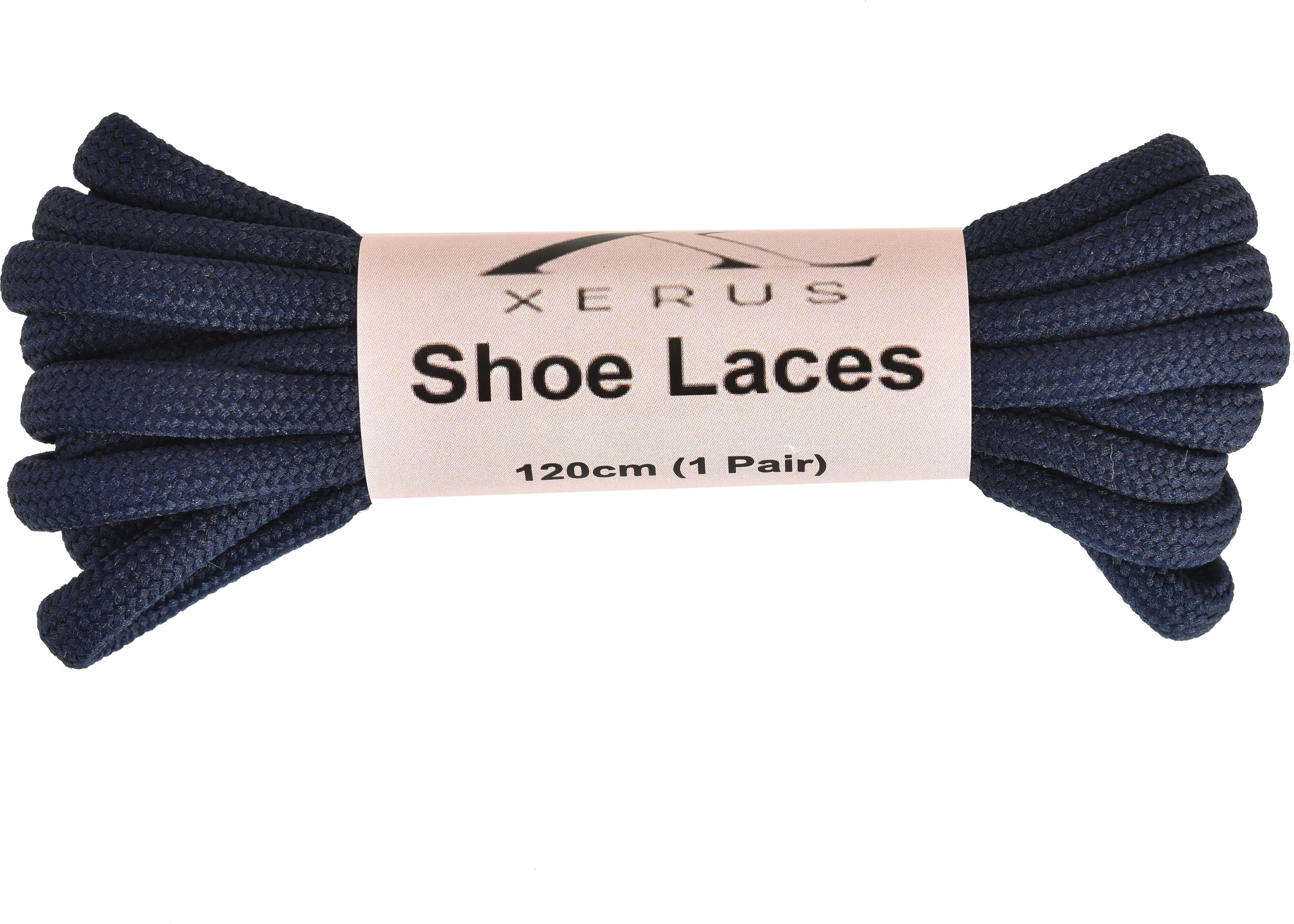 XERUS Shoe Lace Navy Blue Round 120cm for boot sport flat canvas sneakers Blue Shoe Lace-picture-10