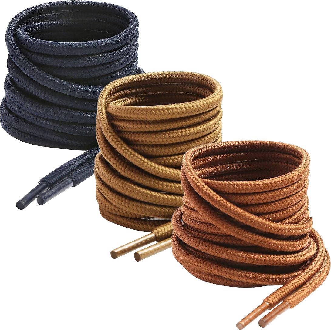 XERUS shoe lace Round Brown tan Navy Blue 90cm 3pair Boot Hiking Sports Shoe Lace-picture-29