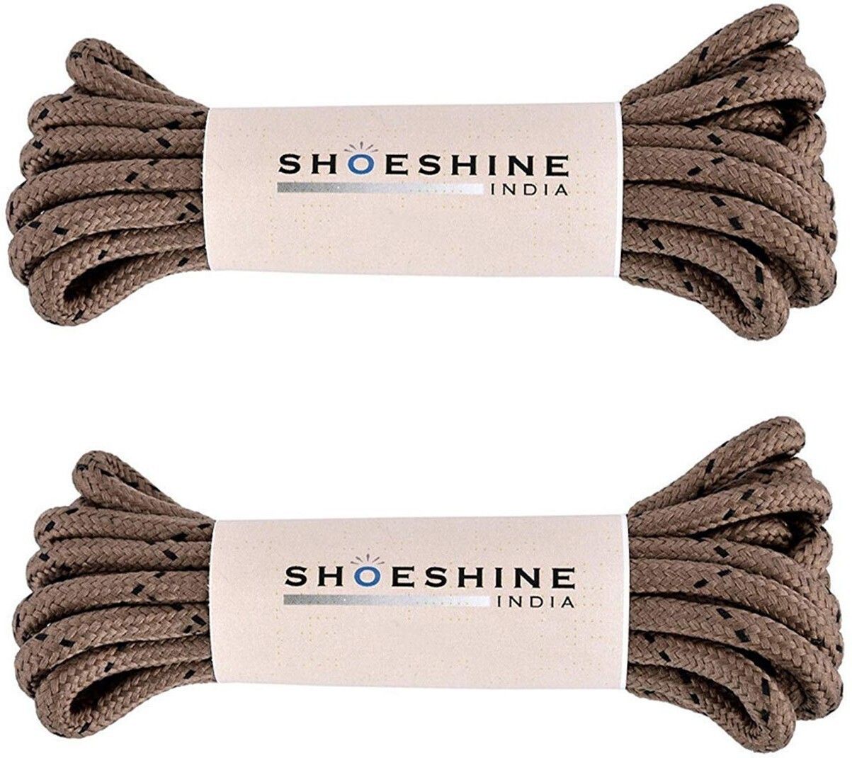 SHOESHINE Round Boot Lace Casual Hiking Shoelace 180cm 4mm Chiku Black line Shoe Lace-image-24