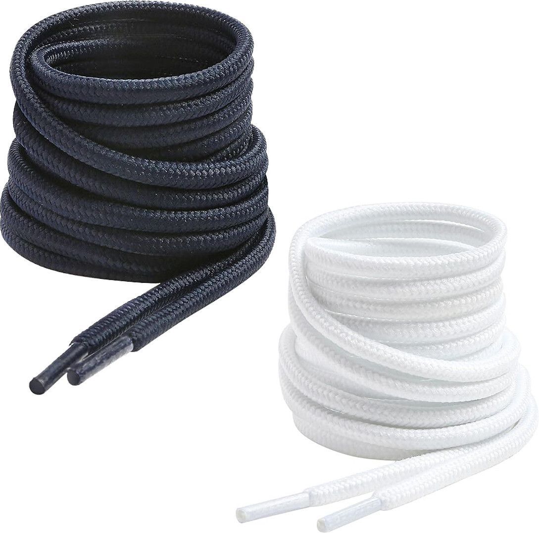 house of common Shoe Laces Round Navy Blue White 150cm shoe lace for Boot sport Hiking shoes Shoe Lace-image-22