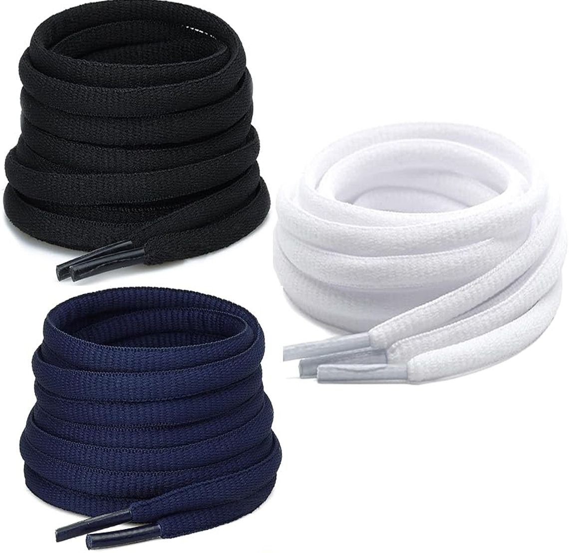 XERUS Shoe Lace Black white navy Boot sports Oval 120CM Shoe Lace-picture-33