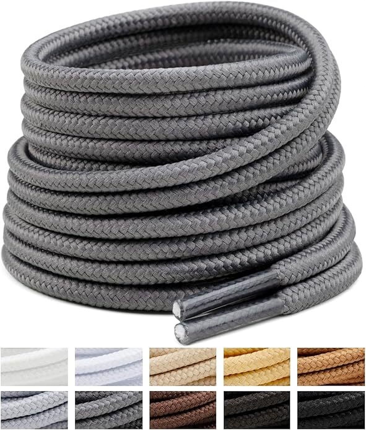 XERUS Shoe Lace Grey Round Boot sport hiking Flat Shoe Lace-image-47