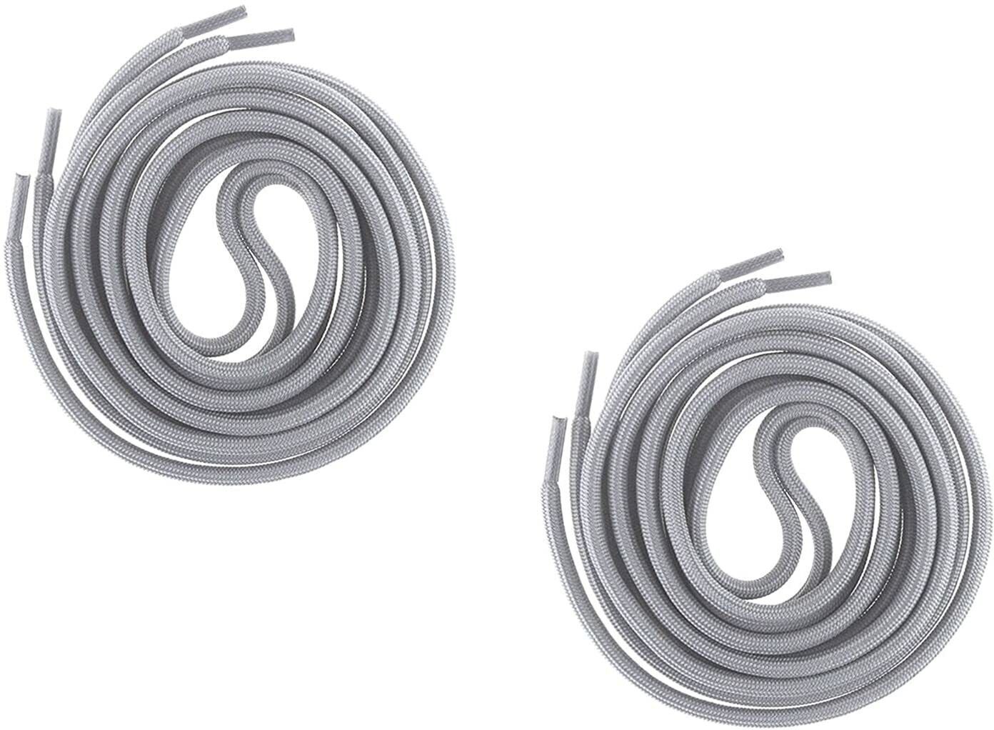 SHOESHINE 2 Pair Round Boot Lace Casual, Hiking Shoelace (120cm) 4mm Thick Shoe Laces (Light Grey) Shoe Lace-image-43