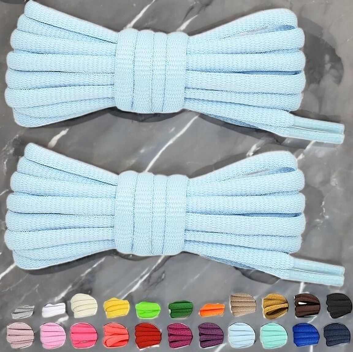 Royal Bird 3 SKY BLUE OVAL SHOE LACE Shoe Lace-image-8