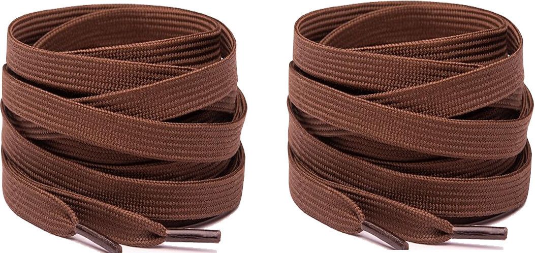 house of common Shoe Laces Brown Flat 120cm shoe laces for canvas sneakers Brown shoes Shoe Lace-picture-26