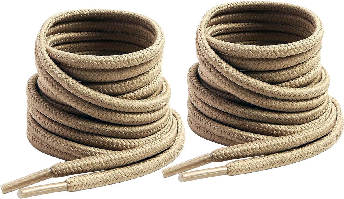 XERUS shoe lace khaki chiku round 120cm for boot sport hiking shoe Shoe Lace-image-48
