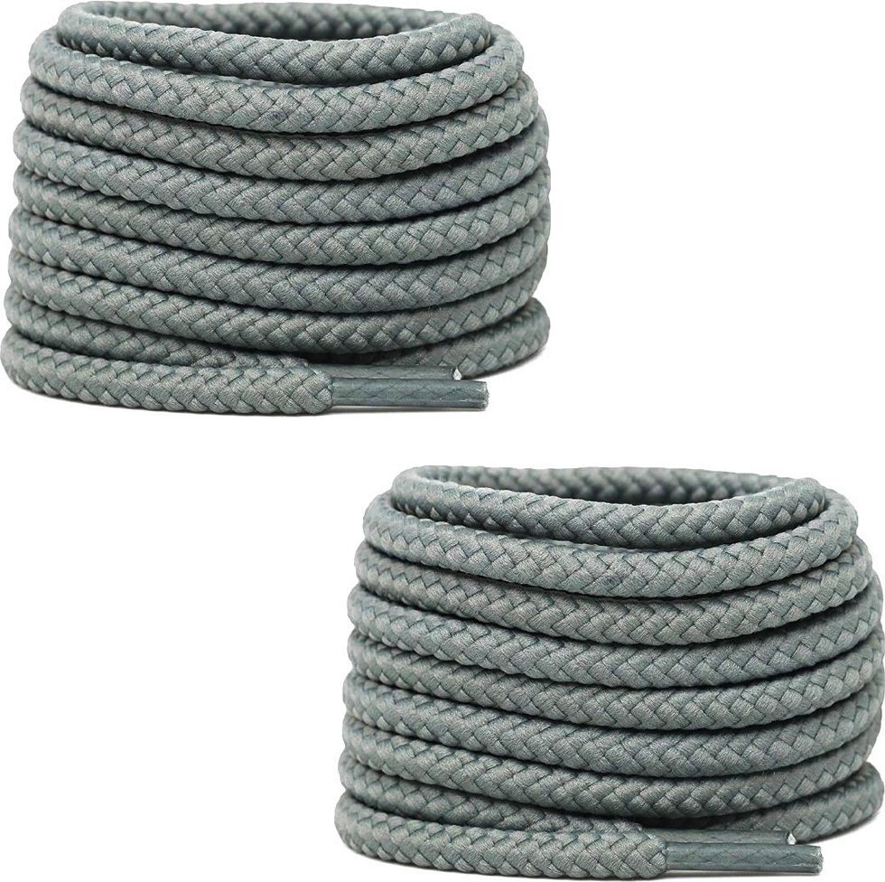 bilAnca Round 48 Inches Long Grey Formal Shoe Boot Strings Sneakers (2 Pairs) Shoe Lace-picture-10
